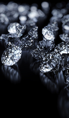Fabric roller blind Diamonds and sparkle