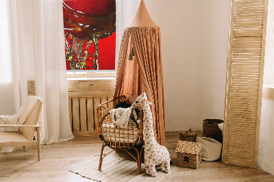 Fabric roller blind Red apple in the depths