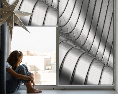 Modern roller blind metallic abstraction design