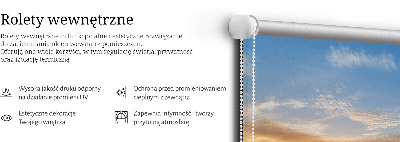 Roller blind for large window Sunset and colors