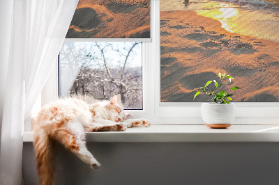 Roller blind for large window Sunset and colors