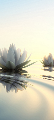 Fabric roller blind Water lilies