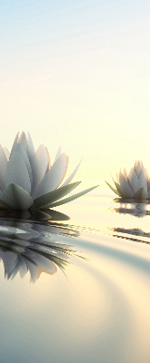 Fabric roller blind Water lilies
