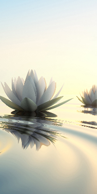 Fabric roller blind Water lilies