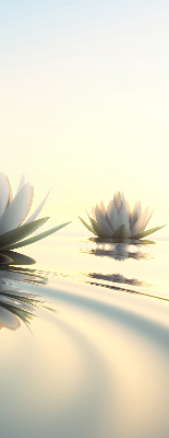 Fabric roller blind Water lilies