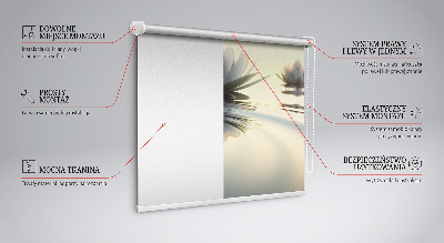 Fabric roller blind Water lilies