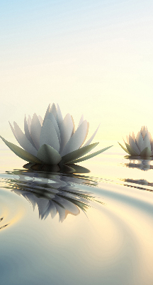 Fabric roller blind Water lilies