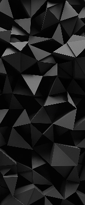 Modern roller blind Black origami