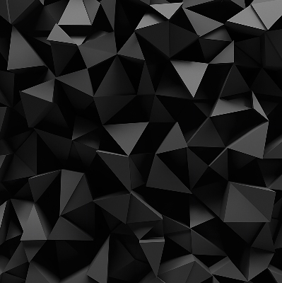 Modern roller blind Black origami