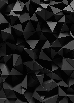 Modern roller blind Black origami
