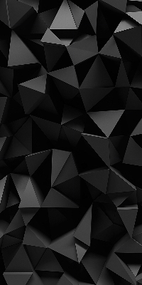 Modern roller blind Black origami