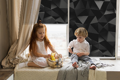Modern roller blind Black origami