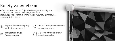 Modern roller blind Black origami