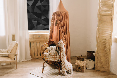 Modern roller blind Black origami