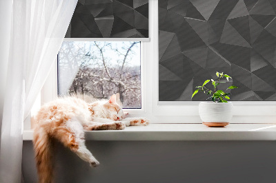 Modern roller blind Black origami