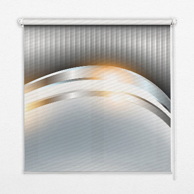 Roller blind for large window steel abstraction print