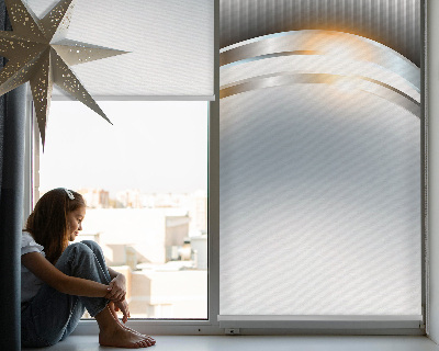 Roller blind for large window Steel abstraction