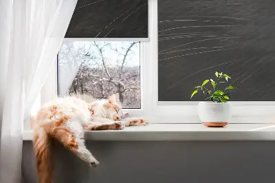 Modern roller blind cat eyes pattern