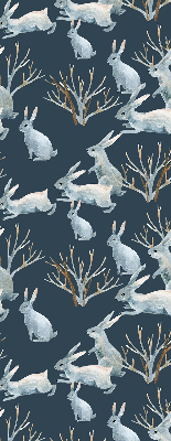 Fabric roller blind Rabbits and Sticks