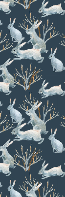 Fabric roller blind Rabbits and Sticks