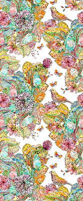 Modern roller blind Colorful pattern of nature