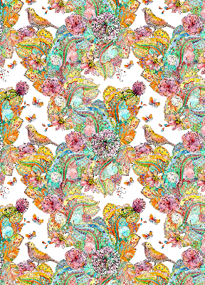 Modern roller blind Colorful pattern of nature