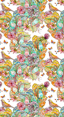 Modern roller blind Colorful pattern of nature