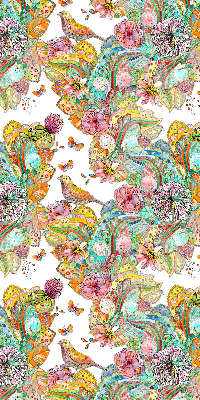 Modern roller blind Colorful pattern of nature