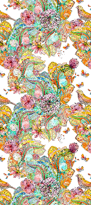 Modern roller blind Colorful pattern of nature