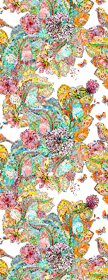 Modern roller blind Colorful pattern of nature
