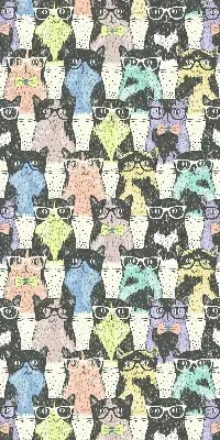 Roller blind for large window cats design