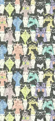 Roller blind for large window cats design