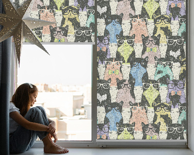 Roller blind for large window Cats