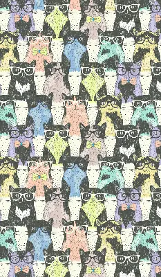 Roller blind for large window cats design