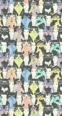 Roller blind for large window cats design