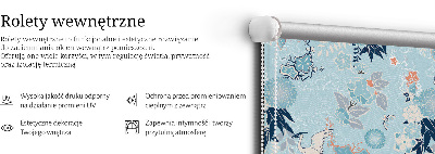 Fabric roller blind Blue nature
