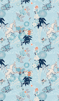 Fabric roller blind Blue nature