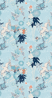 Fabric roller blind Blue nature