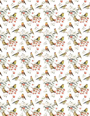 Modern roller blind Birds on the branches