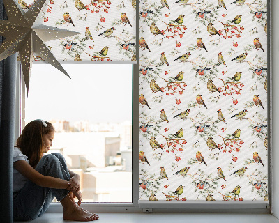 Modern roller blind Birds on the branches