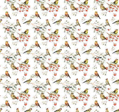 Modern roller blind Birds on the branches