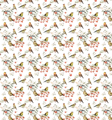 Modern roller blind Birds on the branches