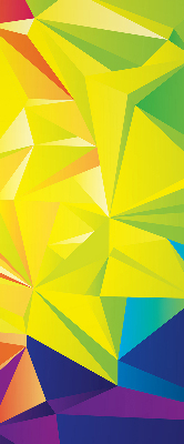 Modern roller blind Colorful origami pattern