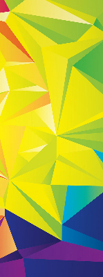 Modern roller blind Colorful origami pattern