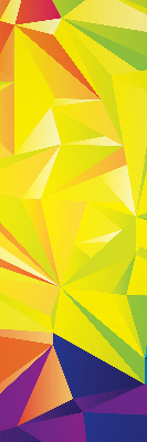 Modern roller blind Colorful origami pattern