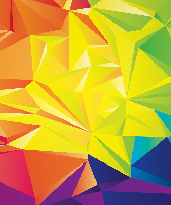Modern roller blind Colorful origami pattern