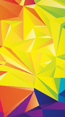 Modern roller blind Colorful origami pattern