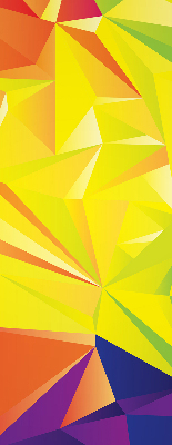 Modern roller blind Colorful origami pattern
