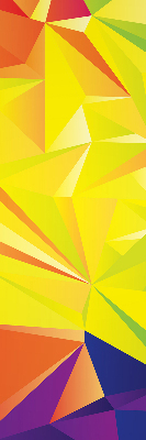 Modern roller blind Colorful origami pattern