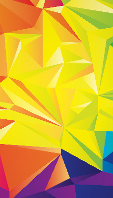 Modern roller blind Colorful origami pattern